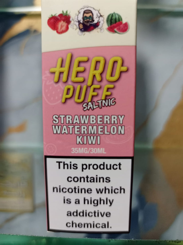 Hero Puff Saltnic E-liquid Strawberry Watermelon Kiwi 30 ml At Best Price In Pakistan