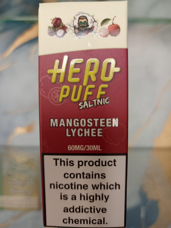 Hero Puff Saltnic E-liquid Mangosteen Lychee 30 ml At Best Price In Pakistan