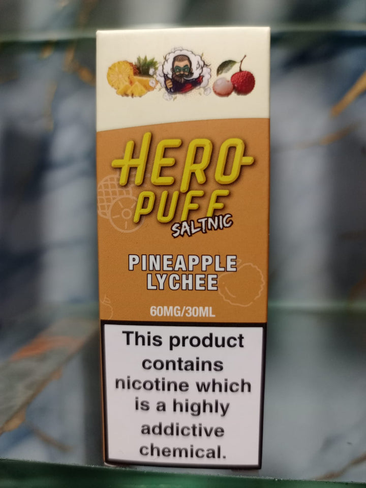 Hero Puff Saltnic E-liquid Pineapple Lychee 30 ml At Best Price In Pakistan