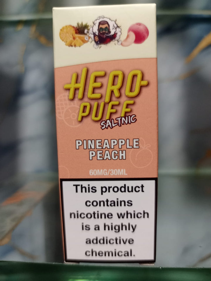 Hero Puff Saltnic E-liquid Pineapple Peach 30 ml At Best Price In Pakistan